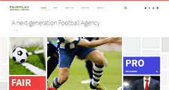 Desktop Screenshot of fairplayfootballagency.com