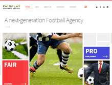 Tablet Screenshot of fairplayfootballagency.com